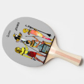 Altes Ägypten Pharaonen Lavish Ormamentation Tischtennis Schläger (Seitenansicht)