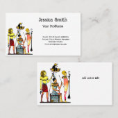 Altes Ägypten Pharaonen Lavish Ormamentation Visitenkarte (Vorne/Hinten)