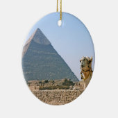 Altes Ägypten: Pyramide und Kamel Keramikornament (Rechts)