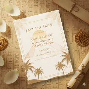 Altes Ägypten Pyramiden von Gizeh Ziel Hochzeit Save The Date