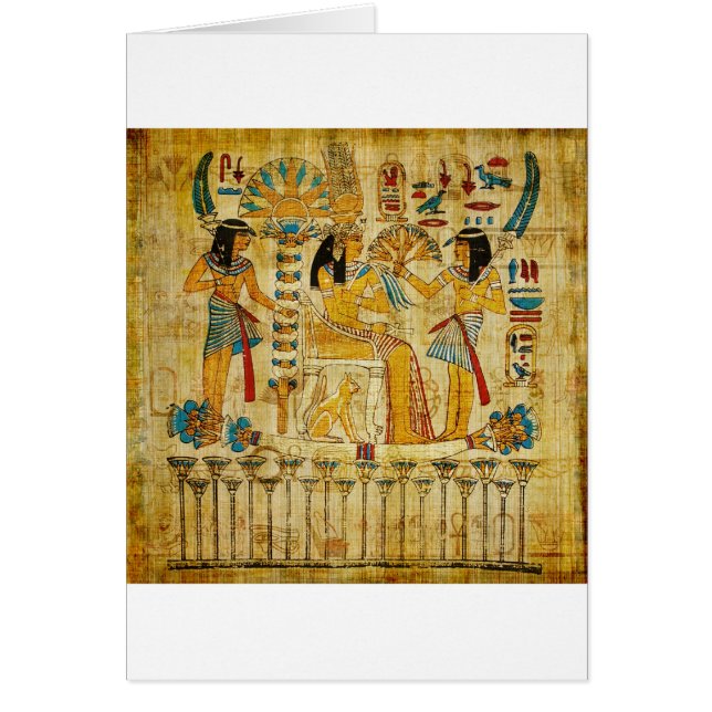 Altes Ägypten-Tapisserie-Rolle Heirogliphics (Vorne)