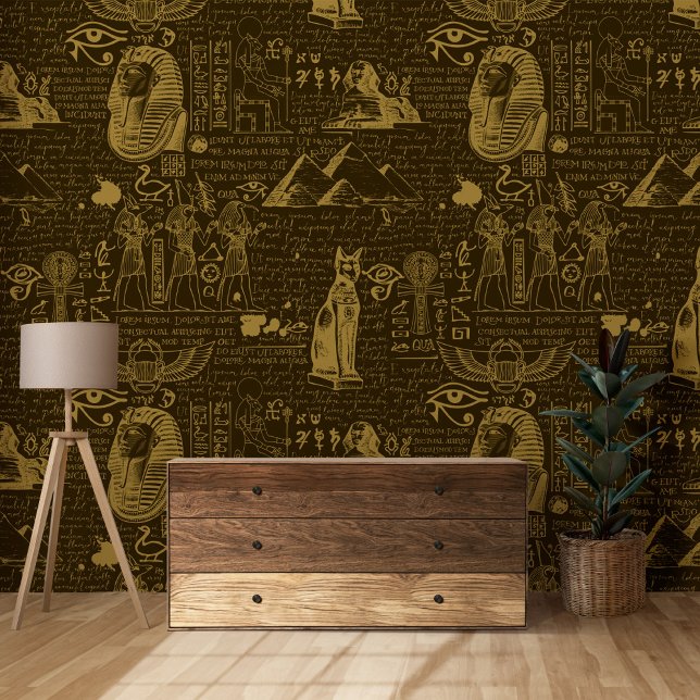 Altes Ägypten Thema Pyramid Pharaoh Anubis Symbole Tapete (Von Creator hochgeladen)