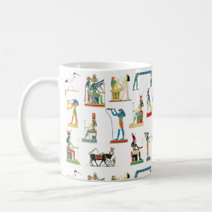 Altes Ägypten Vintage-Ägyptisches Muster Kaffeetasse