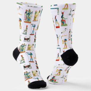 Altes Ägypten Vintage-Ägyptisches Muster Socken