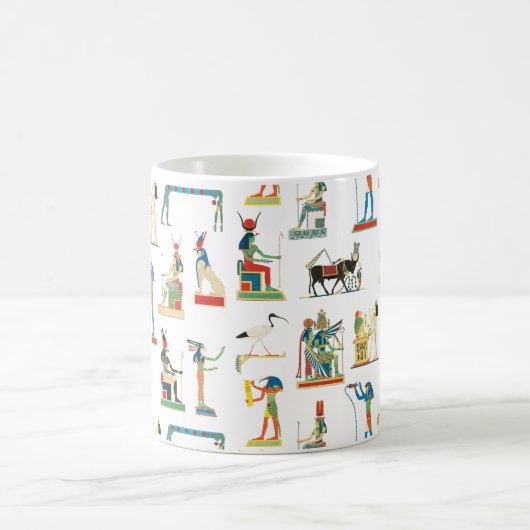 Altes Ägypten Vintages ägyptisches Muster Kaffeetasse (Mittel)