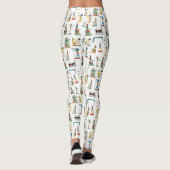 Altes Ägypten Vintages ägyptisches Muster Leggings (Rückseite)