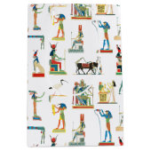 Altes Ägypten Vintages ägyptisches Muster Mittlere Geschenktüte (Vorderseite)
