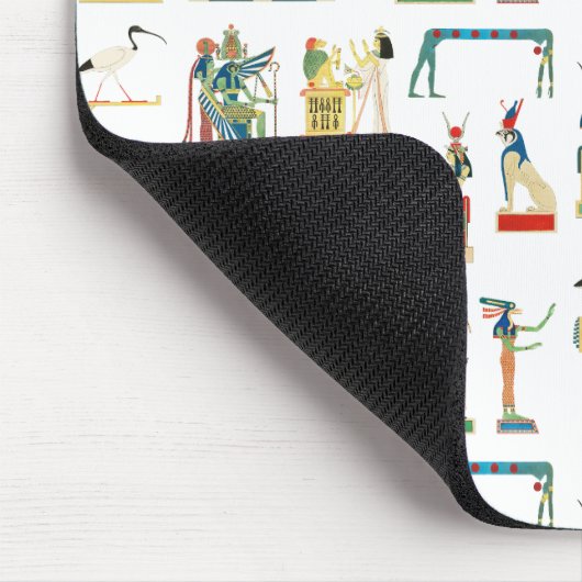 Altes Ägypten Vintages ägyptisches Muster Mousepad (Ecke)