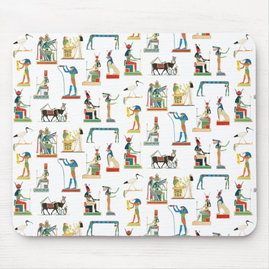 Altes Ägypten Vintages ägyptisches Muster Mousepad (Vorne)