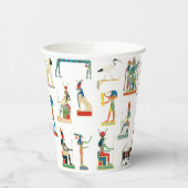 Altes Ägypten Vintages ägyptisches Muster Pappbecher (Links)