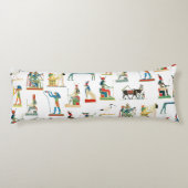 Altes Ägypten Vintages ägyptisches Muster Seitenschläferkissen (Rückseite)