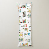 Altes Ägypten Vintages ägyptisches Muster Seitenschläferkissen (Rückseite (Vertikal))