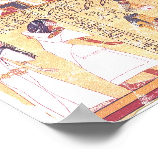 Altes ägyptisches Buch der Toten, das die Hea wieg Poster (Ecke)