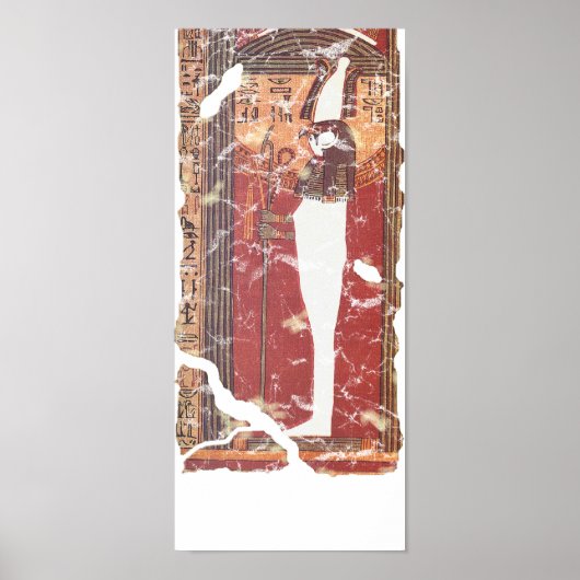 Altes ägyptisches Buch der Toten - Horus Poster (Vorne)