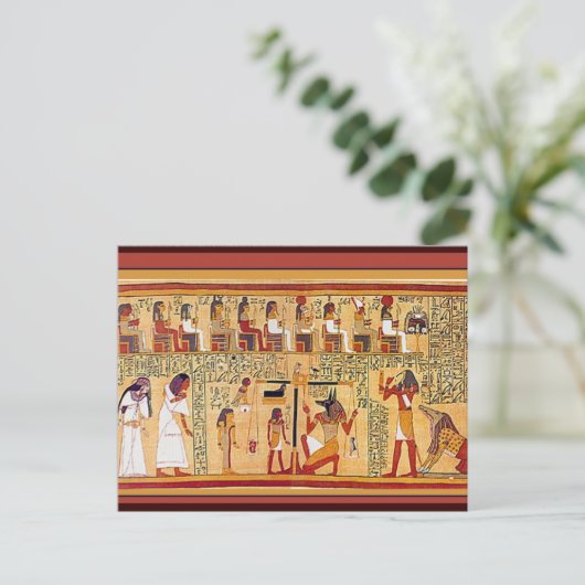 Altes ägyptisches Buch der Toten. Postkarte (Stehend Vorderseite)