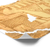 Altes ägyptisches Buch des Toten letzten Gerichts Poster (Ecke)