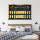 Altes ägyptisches Deities-Poster Leinwanddruck (Insitu (Schlafzimmer))