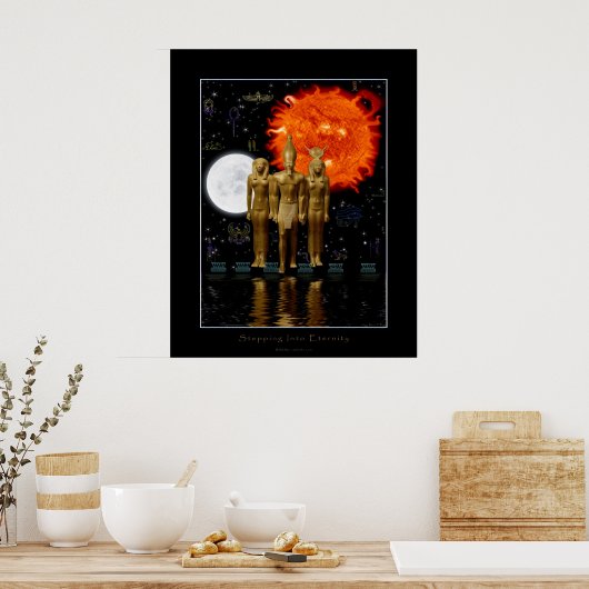 Altes ägyptisches Fantasy-Poster Poster (Küche)