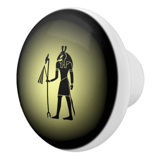 Altes ägyptisches ~ Hieroglyphen ~ auf Gold u. Keramikknauf (Rechts)