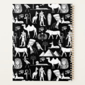 Altes ägyptisches Hieroglyphen-Symbolmuster Planer (Rückseite)