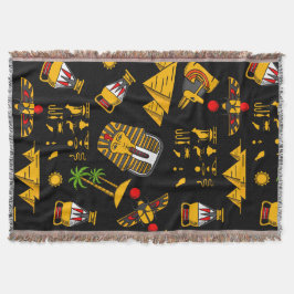 Altes ägyptisches Hieroglyphenmuster Hintergrund Decke