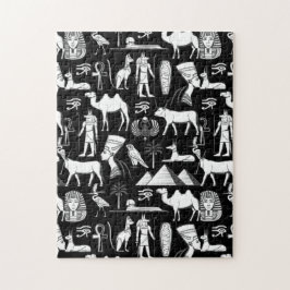 Altes ägyptisches Hieroglyphensymbol-Muster Puzzle