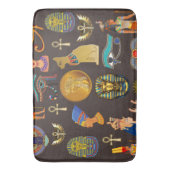 Altes ägyptisches Hieroglyphisches Muster Badematte (Vorderseite Vertikal)