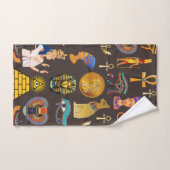 Altes ägyptisches Hieroglyphisches Muster Handtuch (Handtuch)