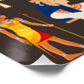 Altes ägyptisches Hieroglyphisches Muster Poster (Ecke)