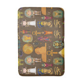 Altes ägyptisches Hieroglyphisches Muster-Symbol Badematte (Vorderseite Vertikal)