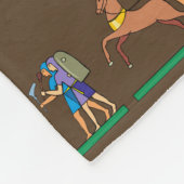 Altes ägyptisches Hieroglyphisches Muster-Symbol Fleecedecke (Ecke)