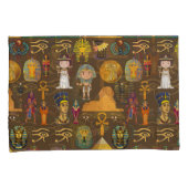 Altes ägyptisches Hieroglyphisches Muster-Symbol Kissenbezug (Vorderseite-Rechts)