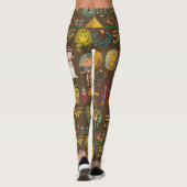 Altes ägyptisches Hieroglyphisches Muster-Symbol Leggings (Rückseite)