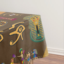 Altes ägyptisches Hieroglyphisches Muster-Symbol Tischdecke