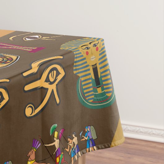 Altes ägyptisches Hieroglyphisches Muster-Symbol Tischdecke (Beispiel)