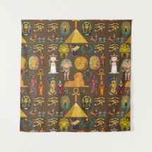 Altes ägyptisches Hieroglyphisches Muster-Symbol