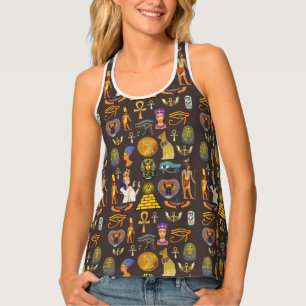 Altes ägyptisches Hieroglyphisches Muster Tanktop
