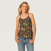 Altes ägyptisches Hieroglyphisches Muster Tanktop (Vorderseite Vollansicht)