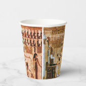 Altes ägyptisches Hieroglyphisches Symbolmuster Pappbecher (Rechts)