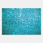 Altes ägyptisches Hieroglyphs Wrapping Paper Set Geschenkpapier Set (Vorderseite 3)