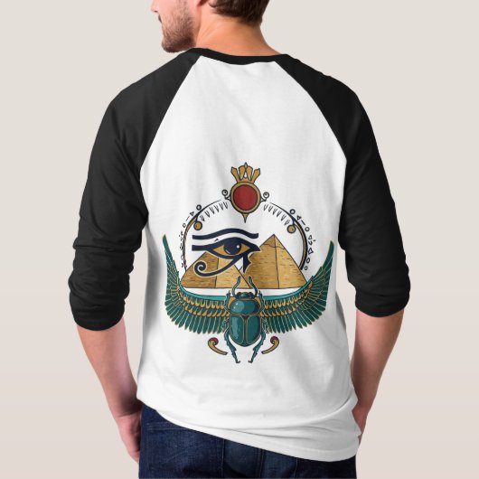 Altes ägyptisches Logo - Auge von Horus, Pharao Vi T-Shirt (Rückseite)