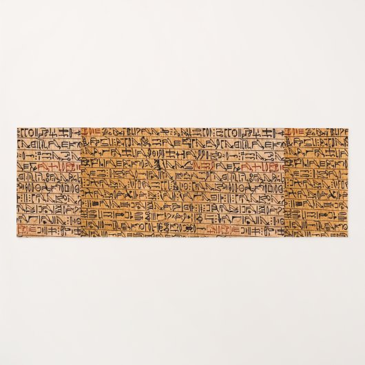 Altes ägyptisches Schreiben Yogamatte (Vorderseite (Horizontal))