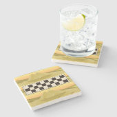 Altes ägyptisches Senat Steinuntersetzer (Seitenansicht)