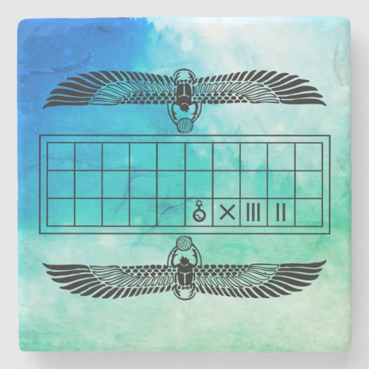 Altes ägyptisches Senat Steinuntersetzer (Vorderseite)