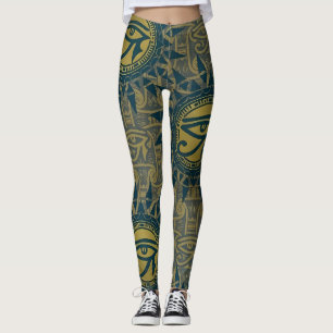 Altes ägyptisches Sonnensymbol des Auges des Ra Leggings