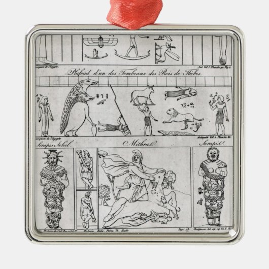 Altes ägyptisches und persisch silbernes ornament (Vorne)