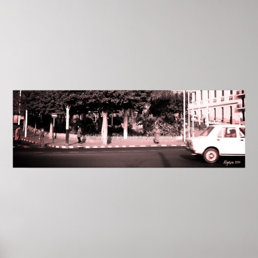 Altes Algerien Algier Stadtzentrum Poster (Vorne)