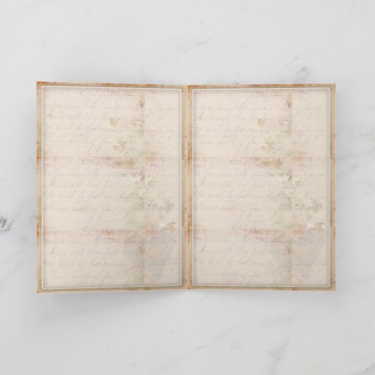 Altes altmodisches Hochzeitsdesign (Innenseite)