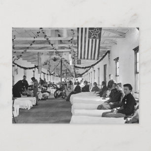 Altes amerikanisches Krankenhaus Postkarte