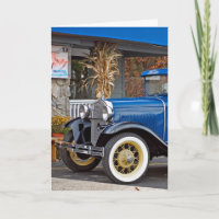 Altes antikes blaues Auto